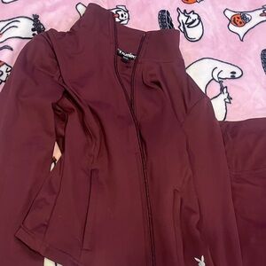 PLAYBOY Women's Burgundy Ski Jacket